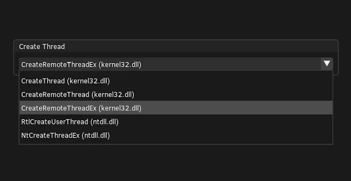 Customisable execution parameters for malware techniques